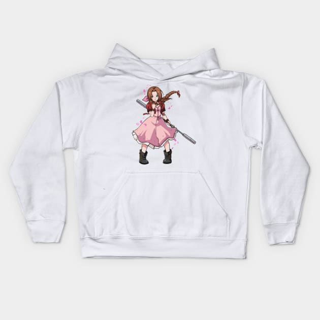 aerith Kids Hoodie by fancy ghost